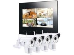 VisorTech Système de surveillance numérique Visortech DSC-720 - 4 caméras