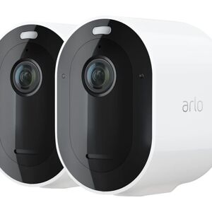 Arlo Kit di videosorveglianza connesso, per interno e esterno Pro4 Kit 2 cam, 2K, HDR, Wi-Fi