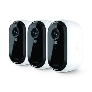 Arlo Telecamera di sicurezza  Essential sorveglianza per esterni 2K 2K, pacco da 3 [VMC3350-100EUS]