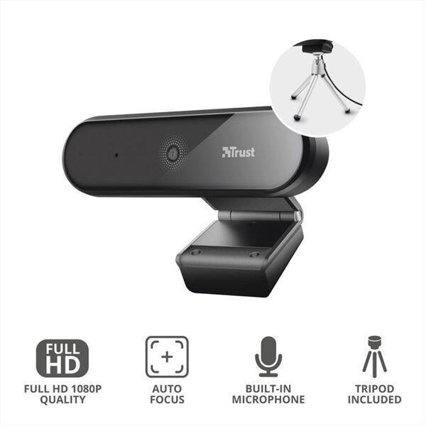 trust tyro full hd webcam-black