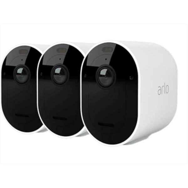 arlo videocamera di sicurezza wifi pro 5 pack da 3-white