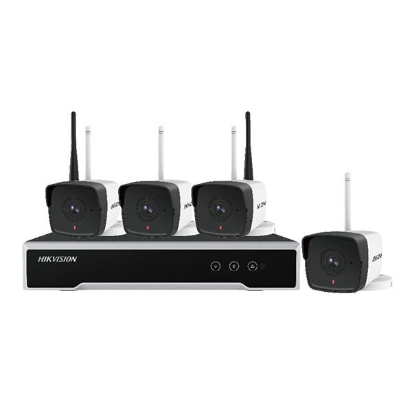 hikvision nk42w0h-1t(wd) kit videosorveglianza ip wifi full hd 1080p 4 telecamere bullet ip 2.8mm + nvr 4-ch include hd 1tb
