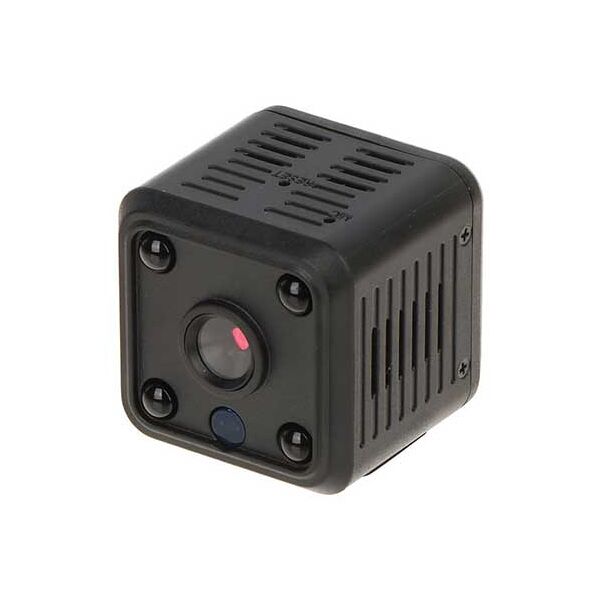 micro telecamera box ip wifi tuya smart full hd 1080p 3.6mm con batteria ricaricabile rilevazione movimento notifiche push con audio slot micro sd plastica ip20
