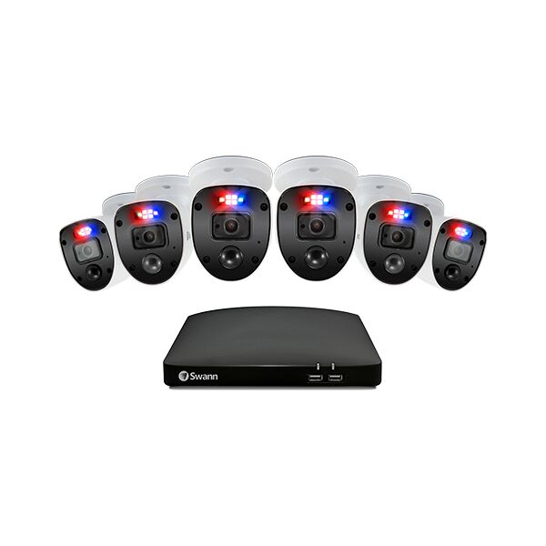 swann swdvk-846806sl-eu kit di 6 telecamera videosorveglianza ip camera wifi da interno e esterno 1920 x 1080 pixel - swdvk-846806sl-eu