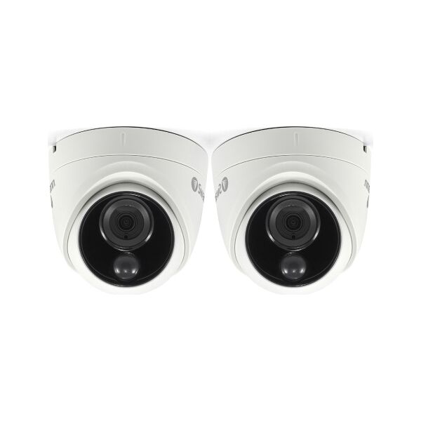 swann swpro-4kdomepk2-eu kit di 2 telecamere videosorveglianza ip camera wifi da interno e esterno cupola da soffitto 3840 x 2160 pixel ip 66 - swpro-4kdomepk2-eu