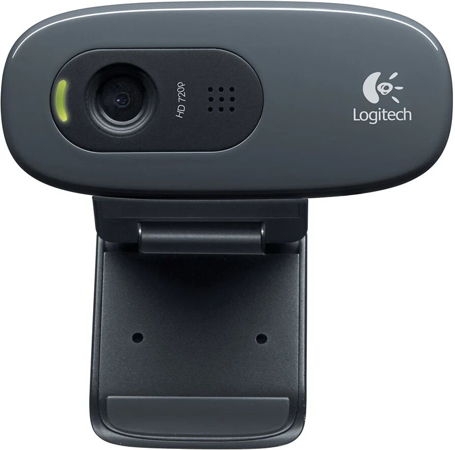 Logitech C270 Webcam HD, HD 720p/30fps, Videochiamate HD Widescreen, Correzione Automatica ‎Luminosità, Microfono Riduzione del Rumore, Skype, FaceTime, Hangouts, ‎WebEx,PC/Mac/Tablet/Chromebook