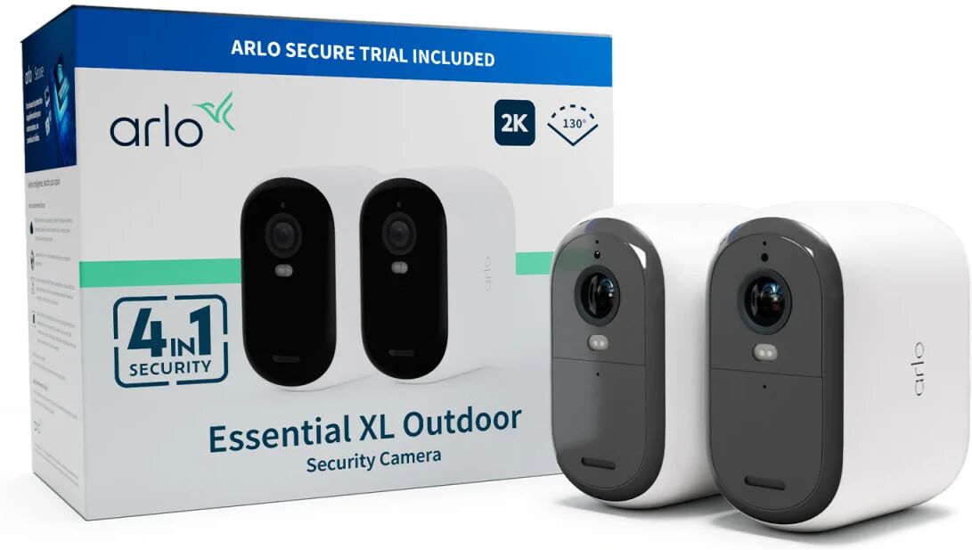 Arlo ESSENTIAL 2 XL 2K Outdoor Camera 2pack Telecamera di sicurezza IP Interno e esterno