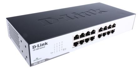 D-Link Switch Ethernet , 10/100Mbit/s, 16 porte, Desktop, DES-1016D/B