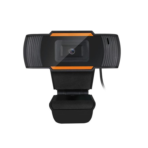 Adesso CyberTrack H2 webcam 640 x 480 Pixel USB 2.0 Nero, Arancione