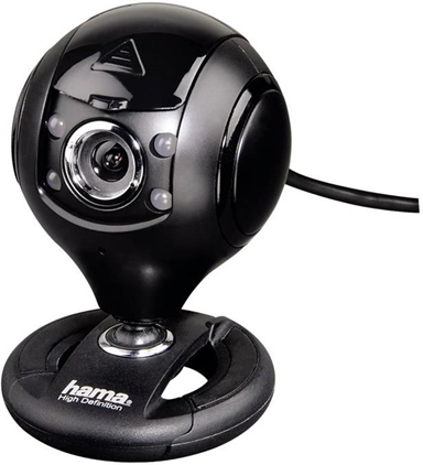 Hama 00053950 webcam 1,3 MP 1280 x 1024 Pixel USB 2.0 Nero