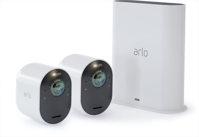 ARLO Ultra V2 2 Cam 4k + Hub-white