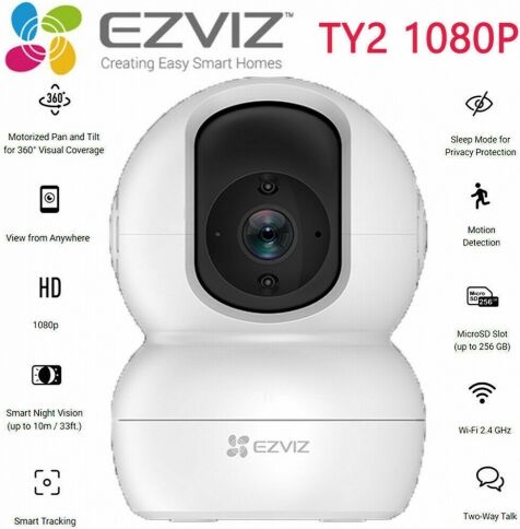 Telecamera di sorveglianza ezviz ty2 wifi motorizzata intelligente ...