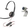 Poly Webcam Studio P5 USB HD Bundle met Blackwire C3210 grijs