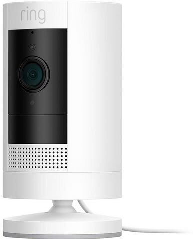 Ring Smart Home-camera »Stick Up Cam Plugin - White - EU« buiten, binnen  - 100.66 - wit