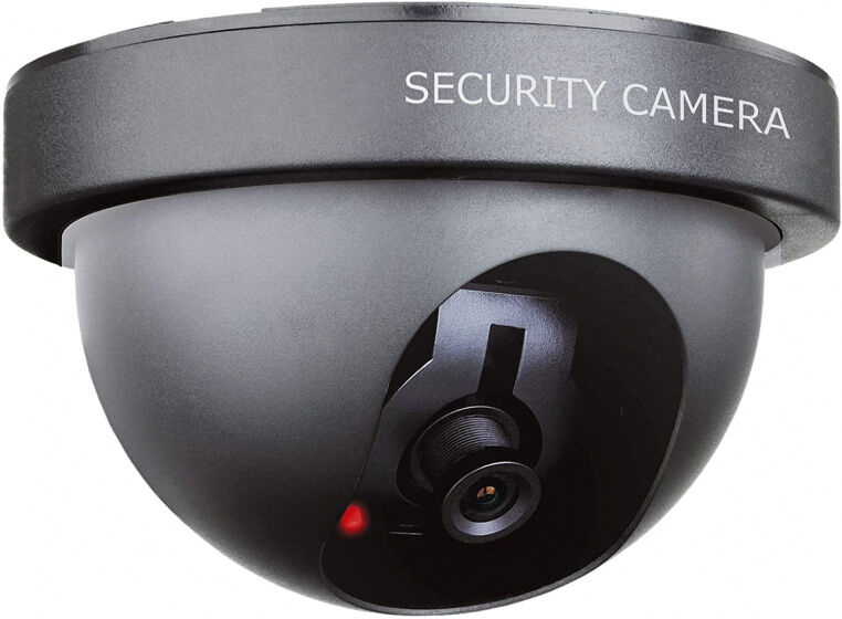 Smartwares dummy camera CS44D led 9,5 cm staal zwart 3 delig - Zwart