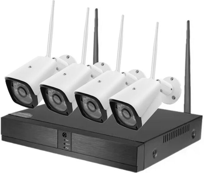 Unotec kit de vigilância com 4 câmaras wifi e 4 canais