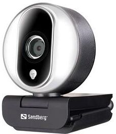 Sandberg Streamer USB Webcam Pro, Black/Silver