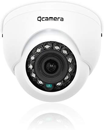 AHD-02 Q-camera säkerhets-kupol kamera 4 i 1 Hybrid TVI/CVI/AHD/CVBS Vandal-beständig vattentät IR-skuren nattsyn hemövervakningssystem kamera för utomhus inomhus, 1080P Mini Dome