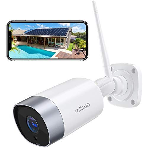 P450 Mibao utomhus säkerhetskamera, 1080P väderbeständig WiFi CCTV-kamera, kula IP-kamera med nattvision, tvåvägsljud, rörelsedetektion, molnlagringstjänst, kompatibel med IOS/Android/PC