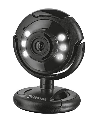 16428 Trust Spotlight Webcam HD för PC, bärbar dator – svart