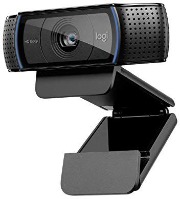 960-001055 Logitech C920 HD Pro Webbkamera, Full HD 1080p / 30fps Videosamtal, Clear Stereo Audio, HD Light Correction, Fungerar med Skype, Zoom, FaceTime, Hangouts, PC/Mac/Laptop/Macbook/Tablet Svart