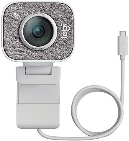 960-001297 Logitech StreamCam, Full HD 1080p vid 60 fps, stöd för vertikal video i full HD, Autofokus och exponering med ansiktsavläsning, – Inbyggd bildstabilisering, Ljudprestanda i högsta kvalitet Off White