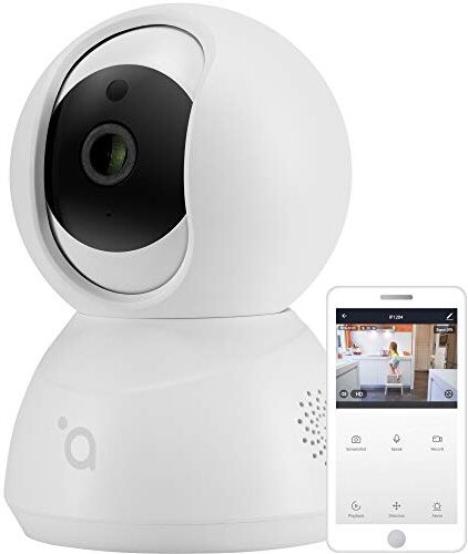 IP1204 acme  Full HD Indoor IP Camera with 355/100Panning, Full HD Quality, Wi-Fi Connection, Motion Detection, Night Vision, Two-Way Audio, Compatible with IOS/Android