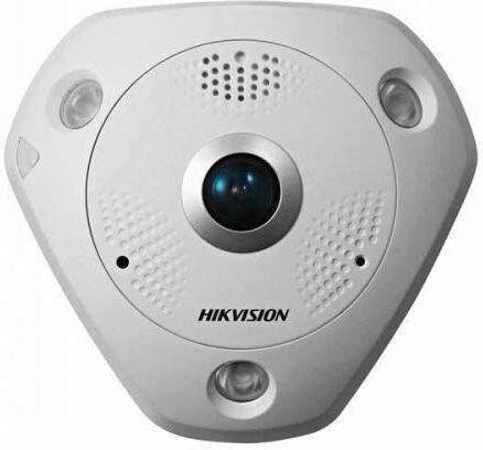 DS-2CD6362F-IVS(1.27mm) HikVision IPCam kupol utomhus (6 MP fiskheye)