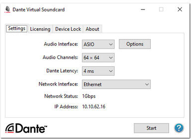 Dante Virtual Soundcard