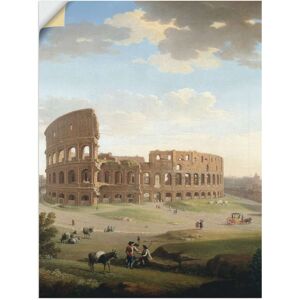 Artland Wandfolie »Rom, Ansicht des Kolosseums«, Gebäude, (1 St.), selbstklebend naturfarben Größe