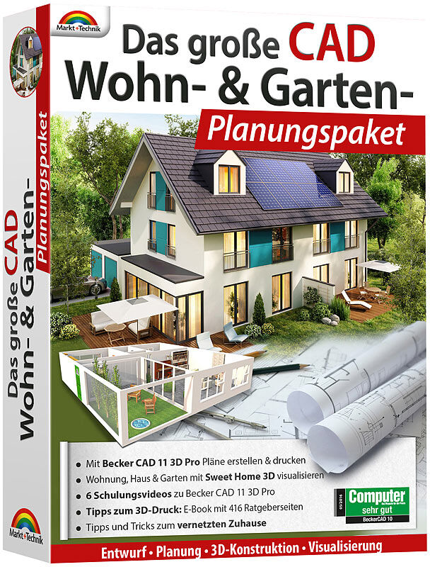 Markt + Technik Das große CAD-Wohn- und Garten-Planungspaket inkl. E-Books