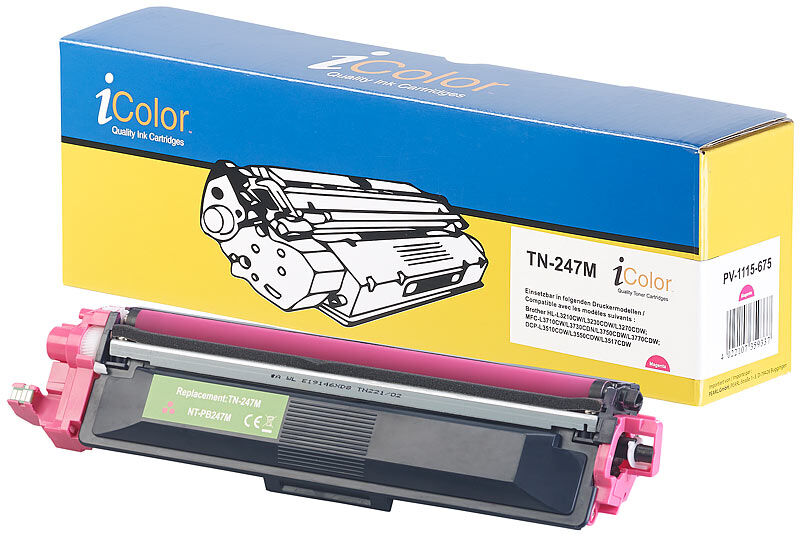 iColor Kompatibler Toner für Brother TN-247M, magenta