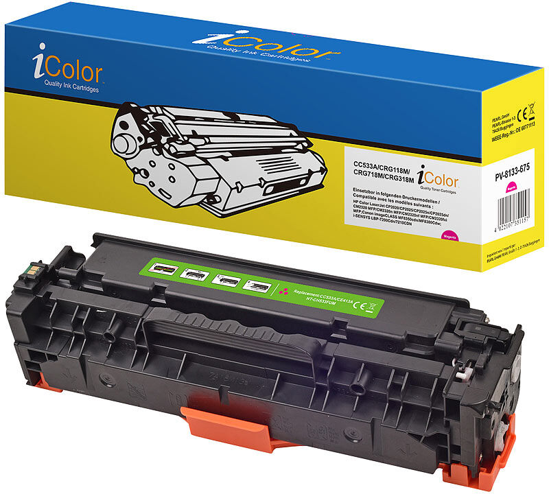 iColor HP CC533A Toner- Kompatibel- magenta