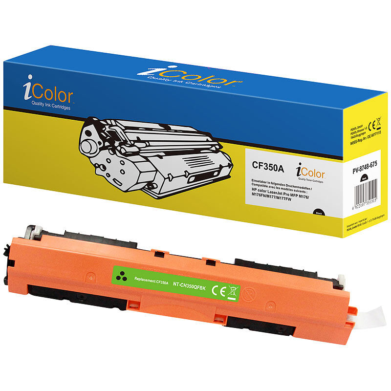 recycled / rebuilt by iColor HP CF350A / No.130A Toner- Rebuilt- black