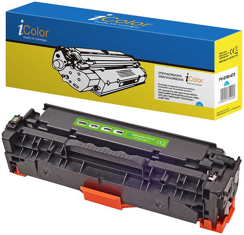 iColor HP CF211A / No.131A Toner- Kompatiblel- cyan