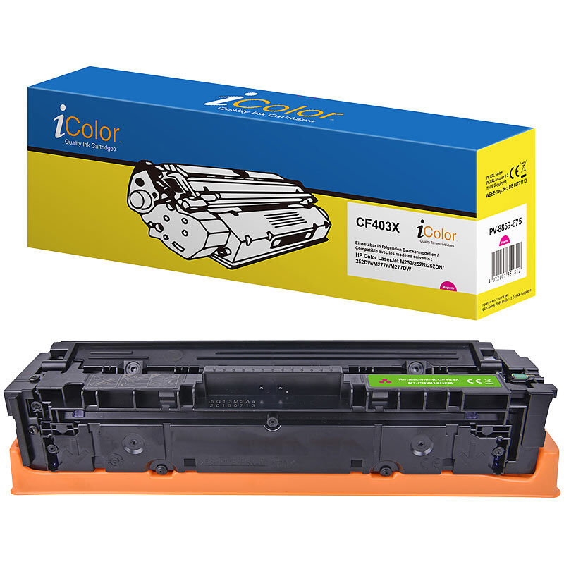 iColor Kompatibler Toner für HP CF403X / 201X, magenta