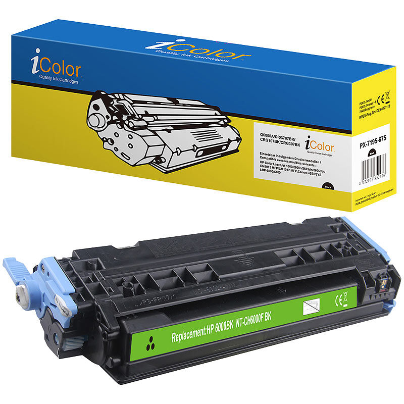 recycled / rebuilt by iColor HP Q6000A Toner- Rebuilt- black