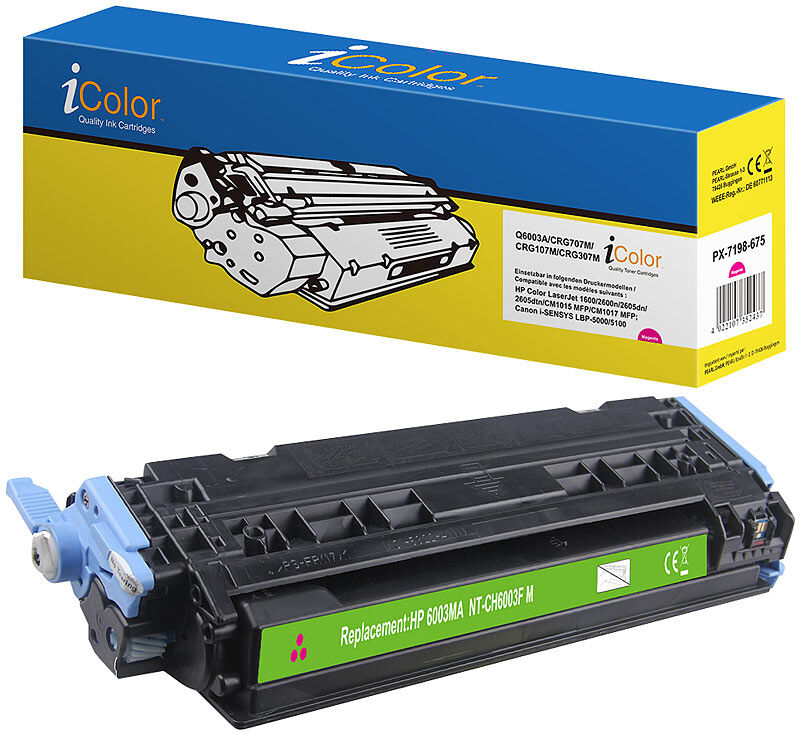 recycled / rebuilt by iColor HP Q6003A Toner- Rebuilt- magenta