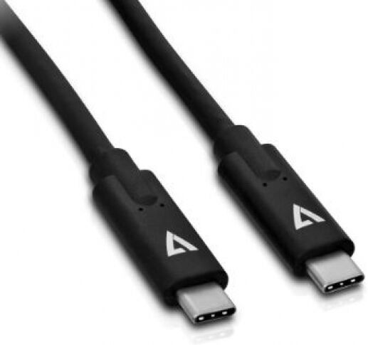 V7 USB-C zu USB-C Kabel Schwarz - 1m