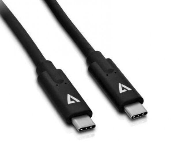 V7 USB-C zu USB-C Kabel Schwarz - 2m