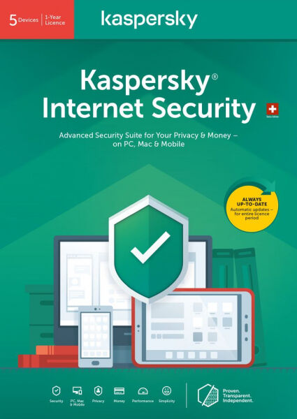 Kaspersky Lab Kaspersky - Internet Security (5 PC) [PC/Mac/Android] (D/F/I)