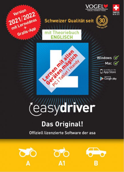 Divers Springer - easydriver 2021/22 inkl. Theoriebuch Englisch [PC/Mac] (E)
