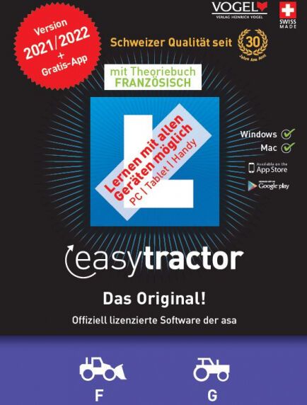 Divers Springer - easytractor 2021/22 [Kat. F/G] inkl. Theoriebuch Französisch [PC/Mac] (F)