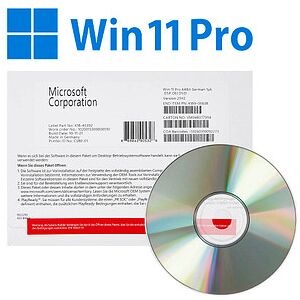 Microsoft Windows 11 Pro Betriebssystem 64 bit OEM Vollversion (DVD)