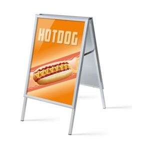 SHOWDOWN Displays Showdown Kundenstopper - DIN A1 - Komplett-Set - Hot Dog Englisch - Orange/Schwarz