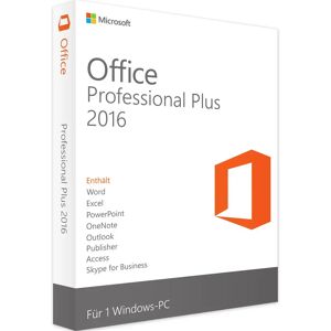 Microsoft Office 2016 Professional Plus - Produktschlüssel - CD/DVD - Vollversion - 1 PC - Deutsch