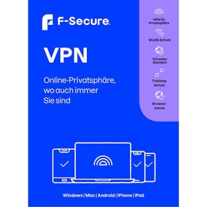 F-Secure VPN   5 Geräte   1 Jahr   Download & Produktschlüssel