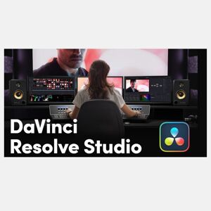 Black Magic Design DaVinci Resolve Studio Code Letter - Video Editing Software