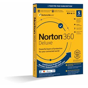 Symantec Norton 360 Deluxe 50Gb Nd 1 User 5 Device 12Mo Cdon Enr Mm