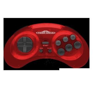 RetroBit Sega Megadrive 2.4G Wireless Controller Crimson Red